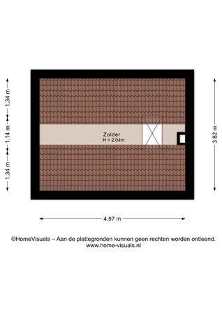 Floorplan - Westelijke Doorsnee Nz 60, 7881 PB Emmer-Compascuum